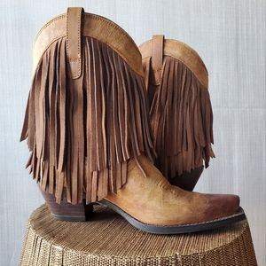 Ariat Gold Rush Women's Boots with Fringe